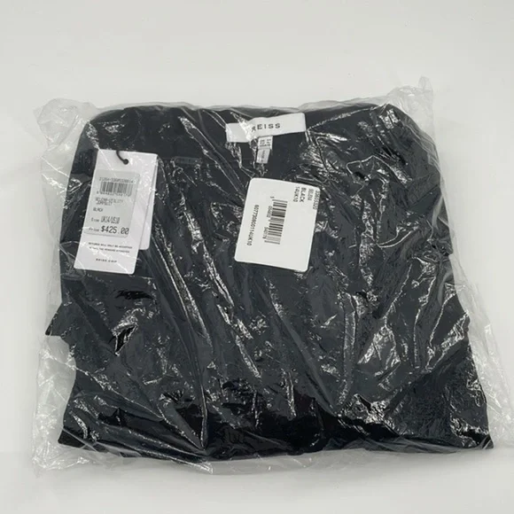 REISS Black Selena Long Sleeve Utility Jumpsuit - Picture 4 of 9